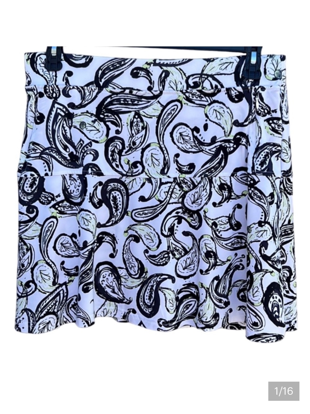 Sport Haley Paisley Print Golf Skort Size Large Athletic Activewear